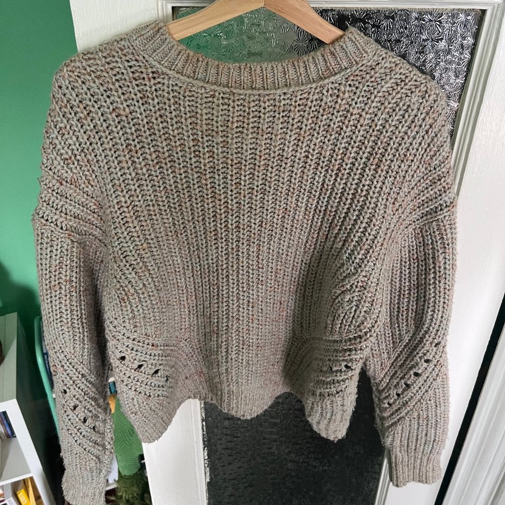 J. Crew Point Sur Chunky Ribbed Wool/Acrylic Sweater